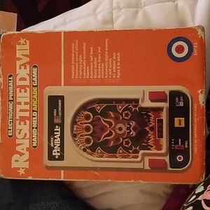 Raise The Devil 1980 Electronic Hand-Held PinBall Arcade Game by ENTEX